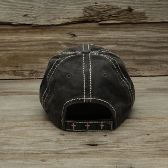 Jesus Loves This Hot Mess Gray Baseball Cap - Picture 3 of 3